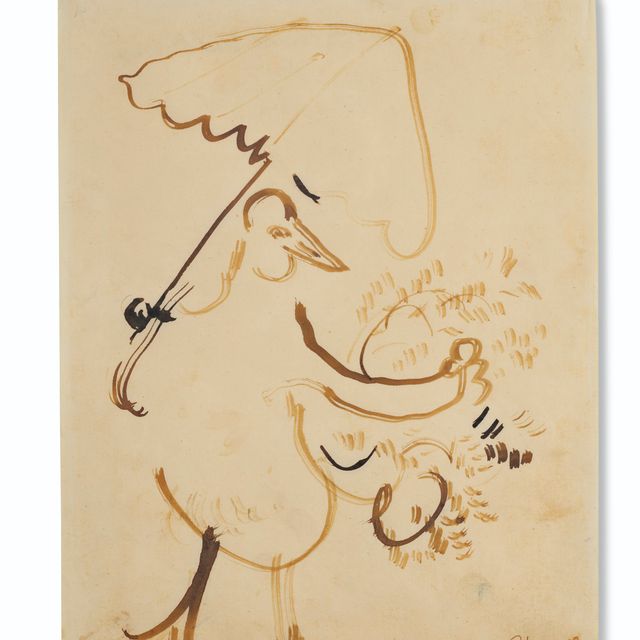 Marc Chagall — Поле битвы, Проект иллюстрации к "Жизни Дюрера" Поля Элюара