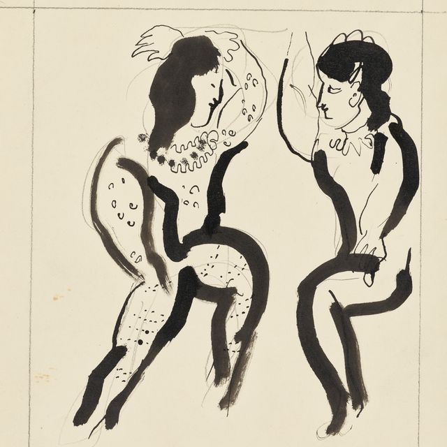Marc Chagall — Танцовщицы-двойки