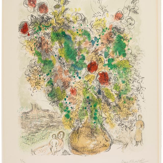Marc Chagall — Розы и мимоза
