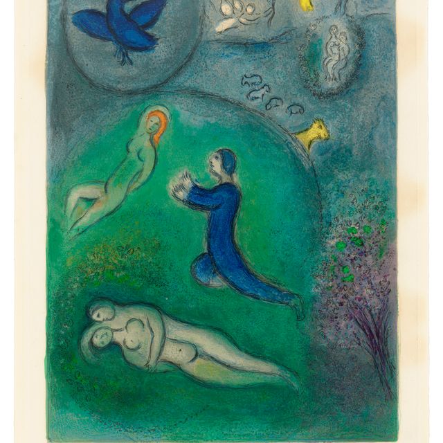 Marc Chagall — Дафнис и Лиценион, от: Дафнис и Хлоя