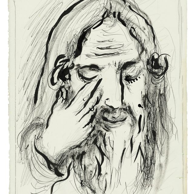 Marc Chagall — Этюд для литографии без сохранения "Джереми"