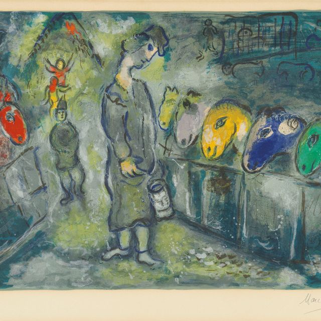 Marc Chagall — Одна тарелка, от: Le Cirque