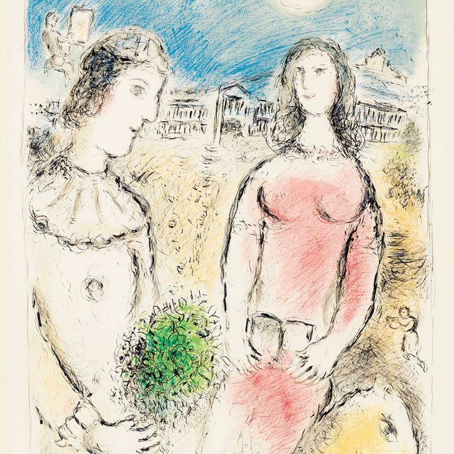 Marc Chagall — Пара в блинчиках