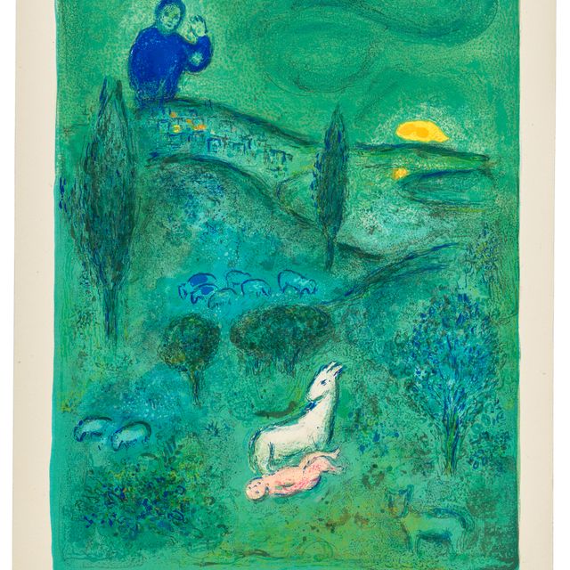Marc Chagall — Рассказ о Дафнисе с Ламоном, от: Дафнис и Хлоя