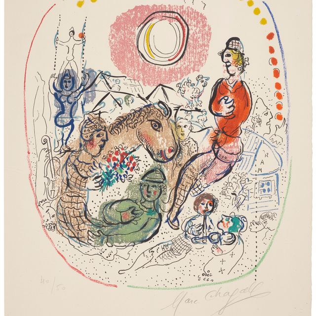 Marc Chagall — Игра арлекинов (The Arlequin's Game)