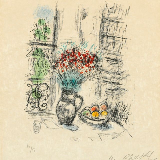 Marc Chagall — Помпон из роз