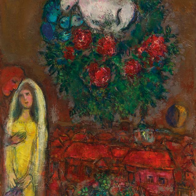 Marc Chagall — Желтая мария в деревне