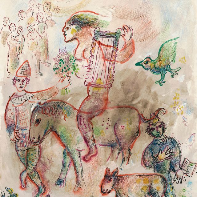 Marc Chagall — Игра на лире