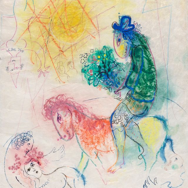 Marc Chagall — Акробат в красном костюме