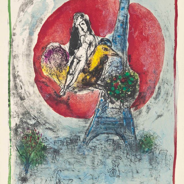 Marc Chagall — Любовь на Эйфелевой башне