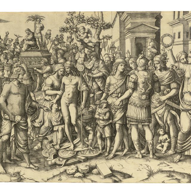 Marcantonio Raimondi — Триумф римского императора