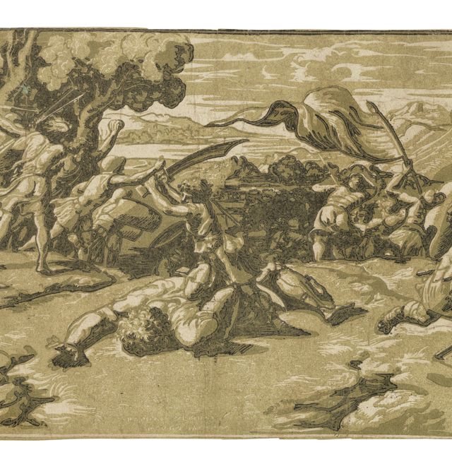 Marcantonio Raimondi — Давид и Голиаф