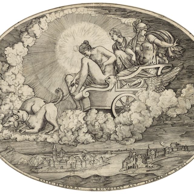 Marcantonio Raimondi — Колесница Дианы