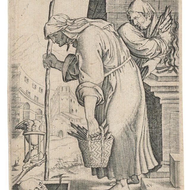 Marcantonio Raimondi — Старуха приближается к могиле