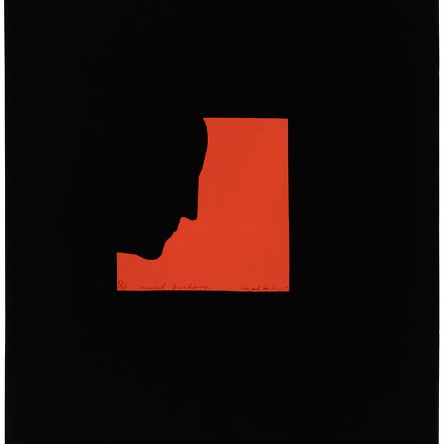 Marcel Duchamp — Плакат после автопортрета в профиль