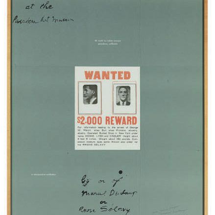 Marcel Duchamp — Плакат внутри плаката (Schwarz 588)