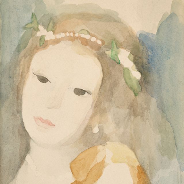 Marie Laurencin — Молодая девушка, ухаживающая за перлами и цветами