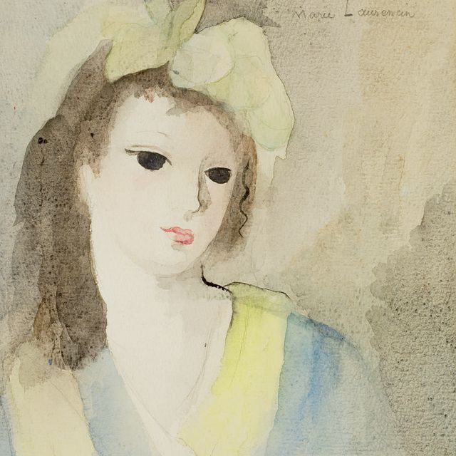 Marie Laurencin — Молодая девушка в красном, желтая