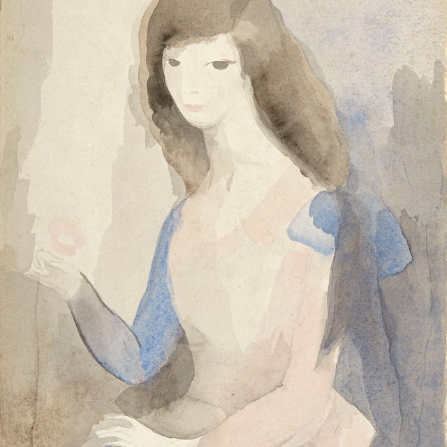 Marie Laurencin — Портрет молодой женщины в стиле розы
