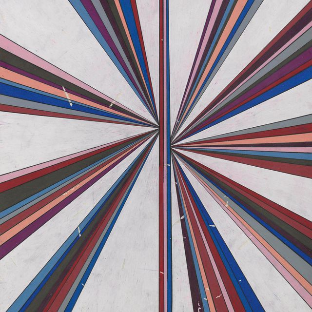 Mark Grotjahn — Без названия (Одиннадцатицветный Вариант, Разделенный Белой Бабочкой 43.04)