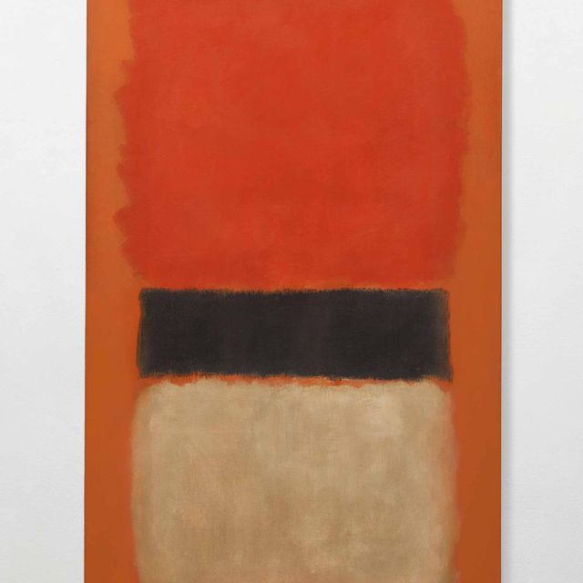 Mark Rothko — Черная полоса (оранжевая, золотая и черная)