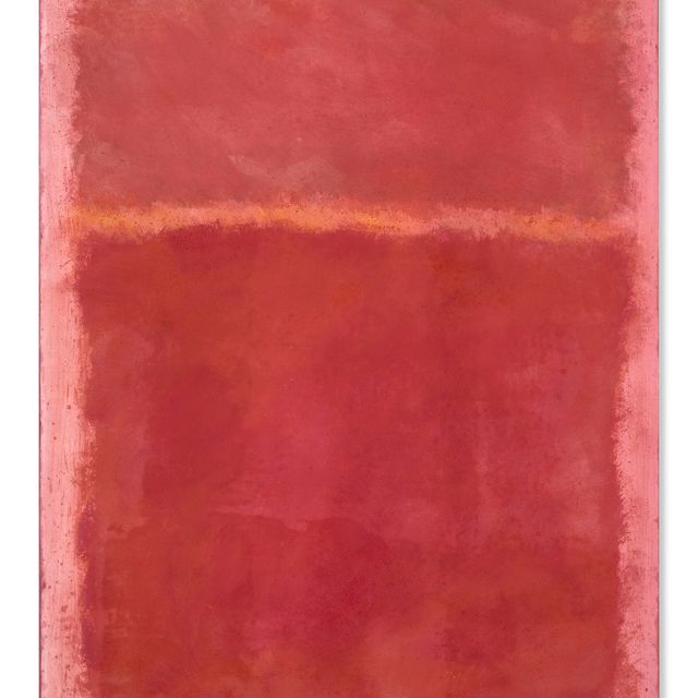Mark Rothko — Без названия (красный, оранжевый на розовом)