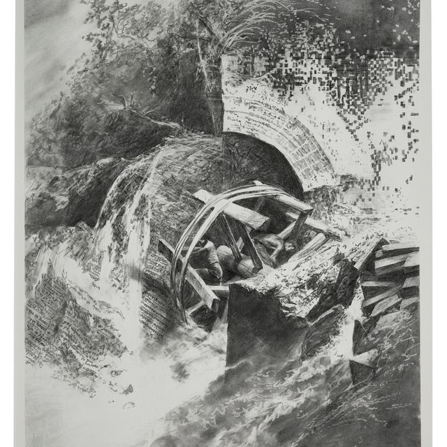 Mark Tansey — Ремонт колеса