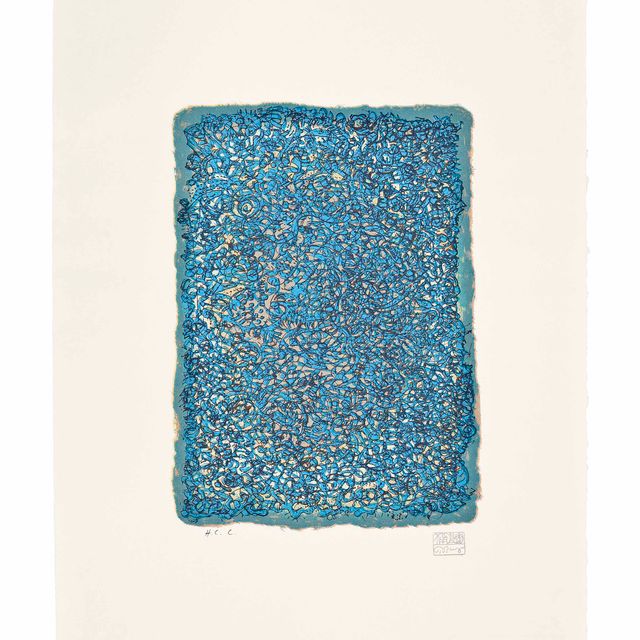 Mark Tobey — Извилины (портфолио из 9 страниц с названием и текстом)