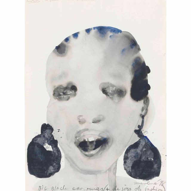 Marlene Dumas — Большие черные серьги