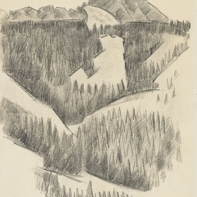 Marsden Hartley — Без названия (Горный пейзаж в Баварии)