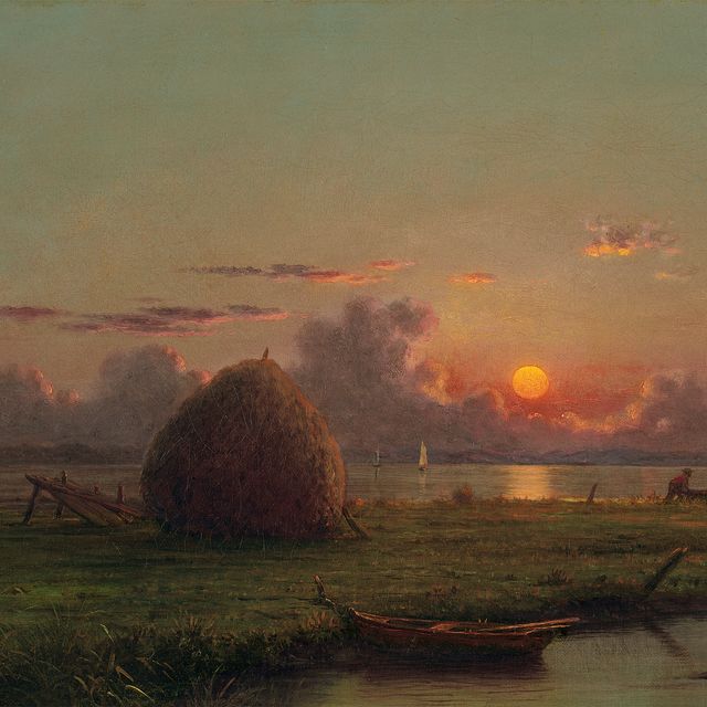 Martin Johnson Heade — Стог сена на закате