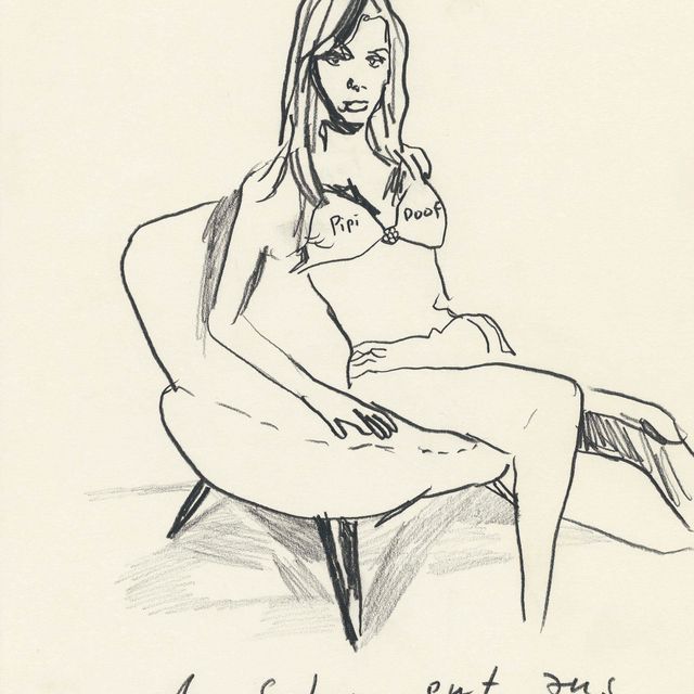 Martin Kippenberger — Без названия (Женщина и стулья)