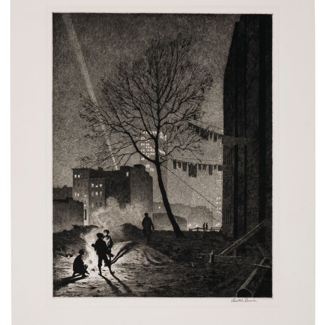 Martin Lewis — Дерево, Манхэттен