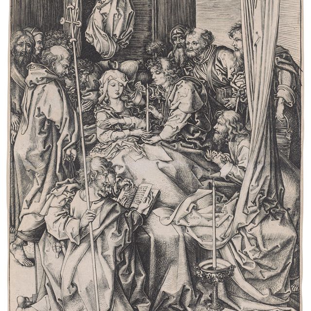Martin Schongauer — Смерть Пресвятой Девы
