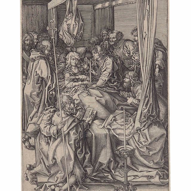 Martin Schongauer — Смерть Пресвятой Девы