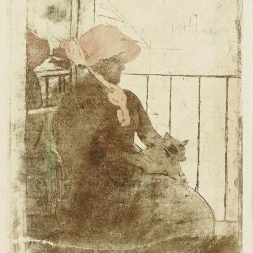 Mary Cassatt — На балконе (B. 120)