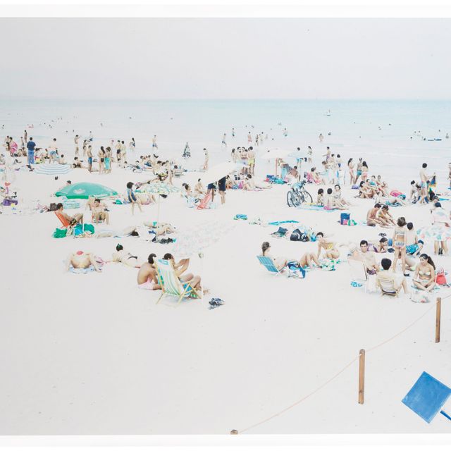 Massimo Vitali — Голубой прямоугольник Кальяри, из коллекции пейзажей и рисунков