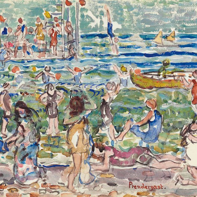 Maurice Brazil Prendergast — Плот для ныряния