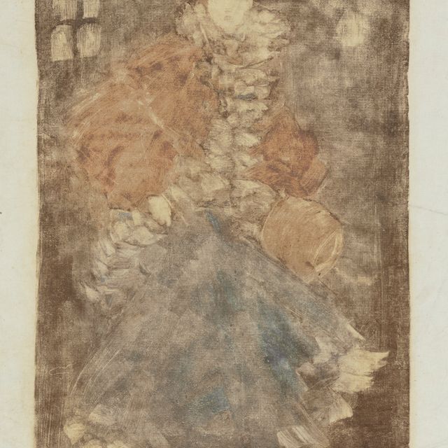 Maurice Brazil Prendergast — Элегантная женщина в меховой муфте