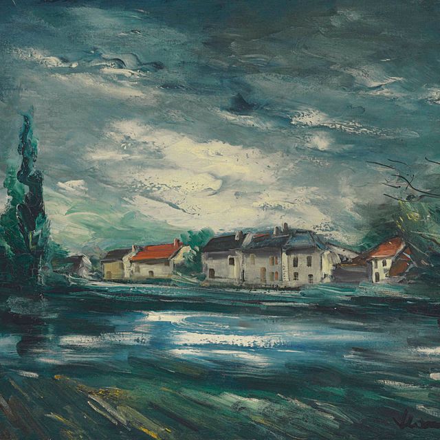 Maurice de Vlaminck — Деревня на берегу реки