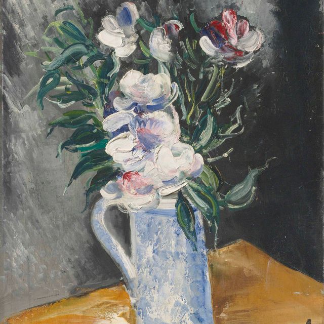 Maurice de Vlaminck — Цветы, танцующие в голубой вазе
