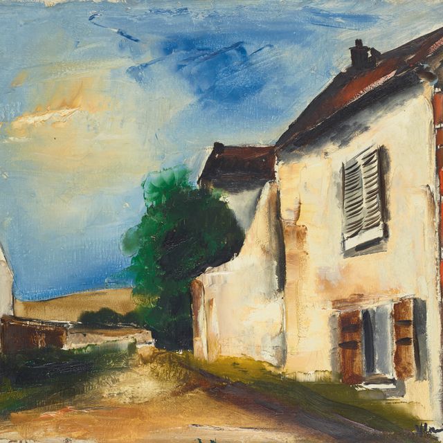 Maurice de Vlaminck — Старые дома в Вальмондуа