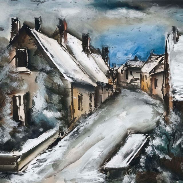 Maurice de Vlaminck — Улица деревни су-ла-неж