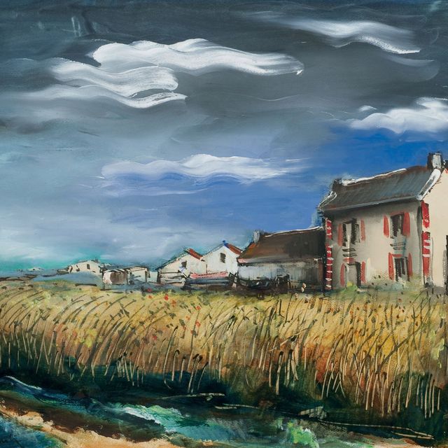 Maurice de Vlaminck — Белое поле и дома