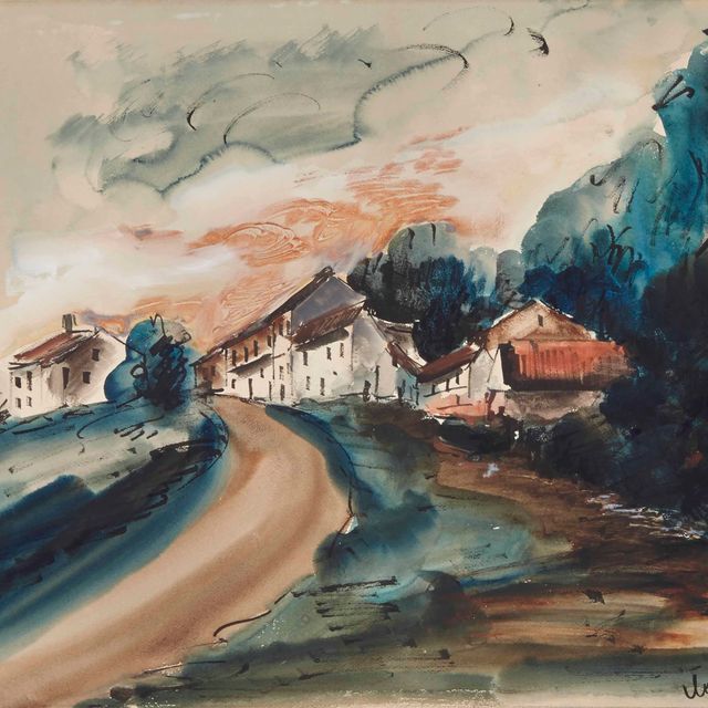 Maurice de Vlaminck — Маршрут пересекает деревню оон