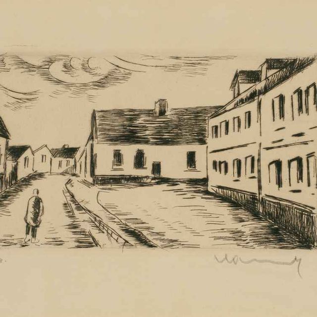 Maurice de Vlaminck — Вид на Гранд-рю, дополнительные "Лики домов" (Вальтерскирхен, 124)