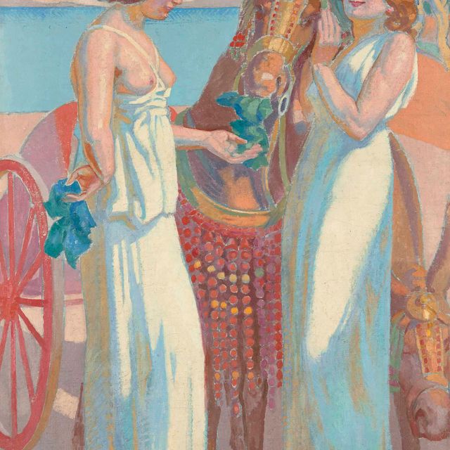Maurice Denis — Двое из Навсикаи: две женщины в роли единственного мула-гарнаше
