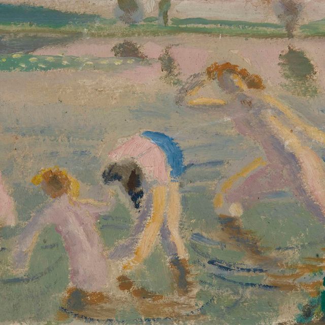 Maurice Denis — Баньяд с шато-Гайар (эскиз)