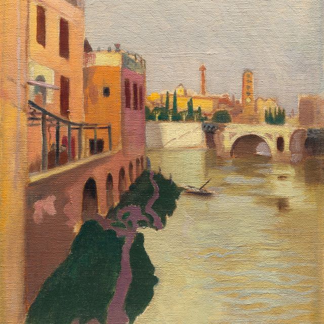 Maurice Denis — Остров Тибр у острова Сан-Бартоломео, Рим