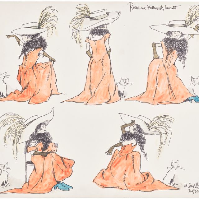 Maurice Sendak — Рози и Баттермилк, ее кошка, от Really Rosie